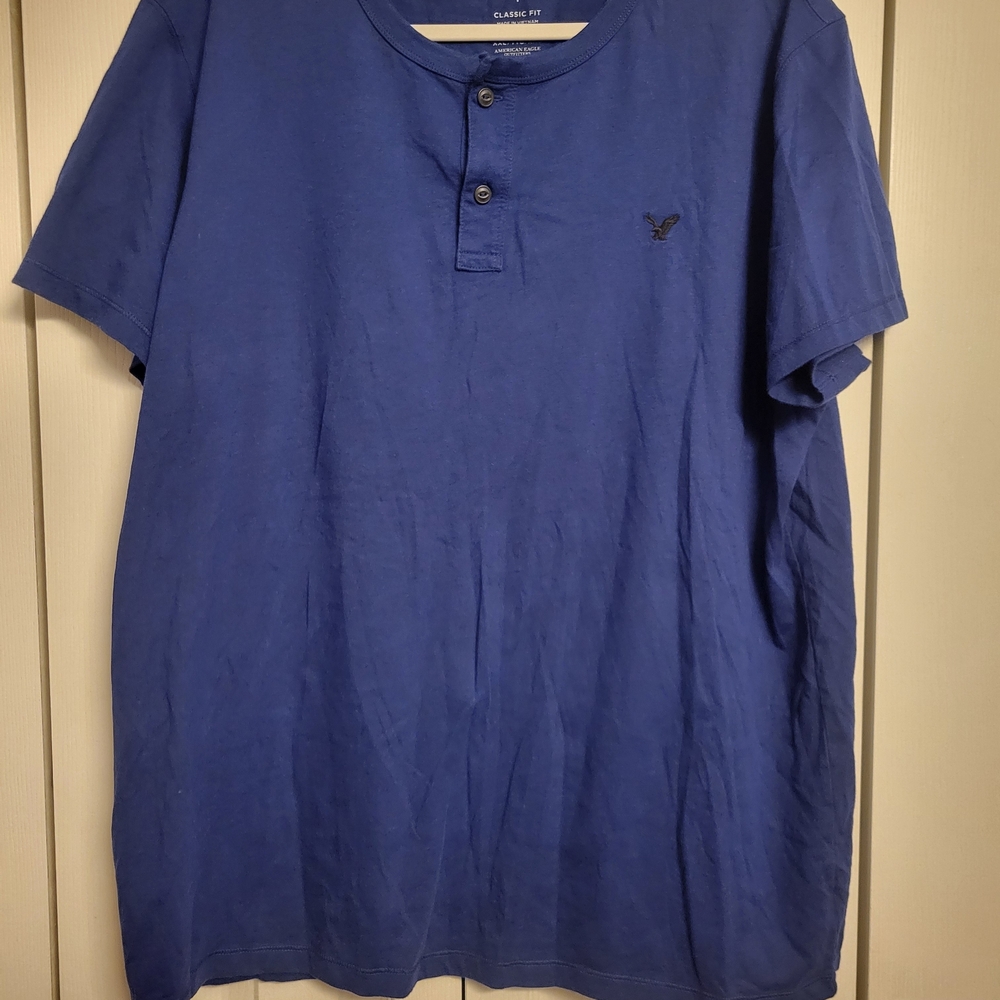 Classic American Eagle Outfitters Blue Men's Shirt